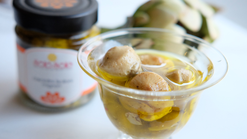 ピアッティ　アーティチョークのEXVオイル漬