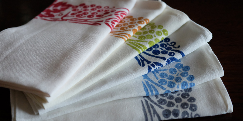 ピアッティ　パスクッチ【ディッシュクロス（麦・葡萄）】