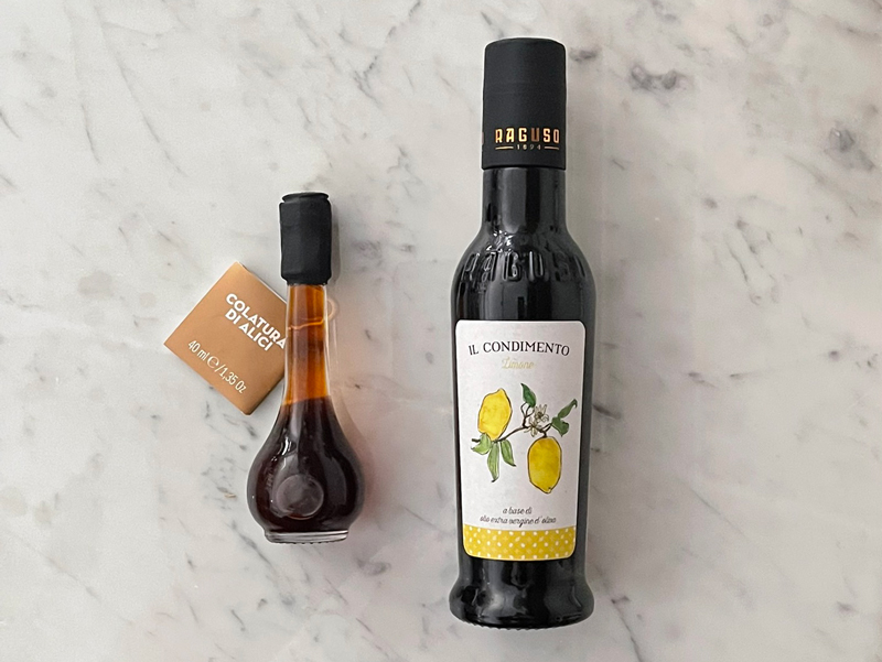 ピアッティ　コラトゥーラとレモンフレーバー・オリーブオイルのセット