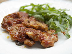 ピアッティのレシピ：豚ヒレ肉ソテーの裏ごしトマト煮